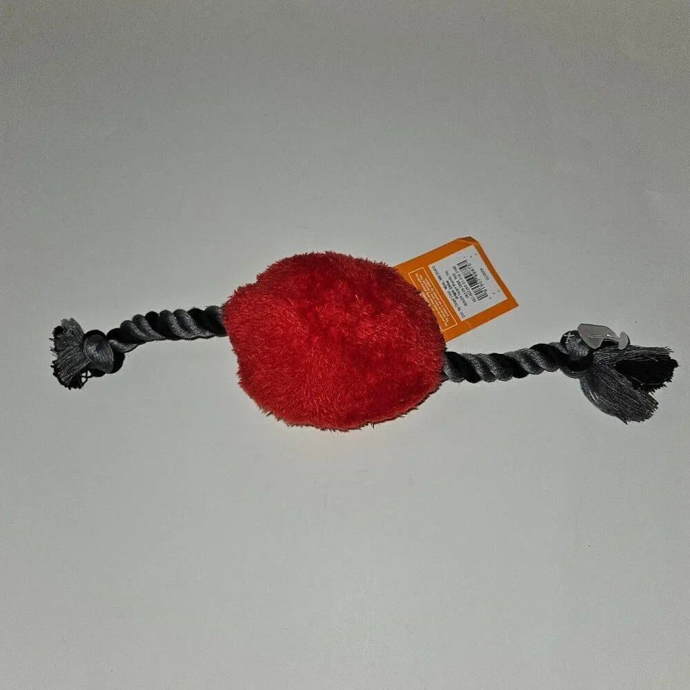 NEW Halloween Dog Toy Spider Plush With Rope Squeaker Dog Toy Hyde & Eek